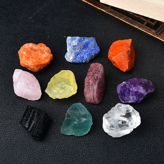 Natural White Purple Citrine Rough Stone Ornaments